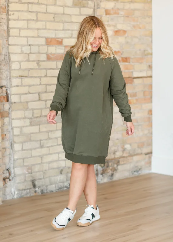 Scout Hooded Long Sleeve Sweatshirt Dress