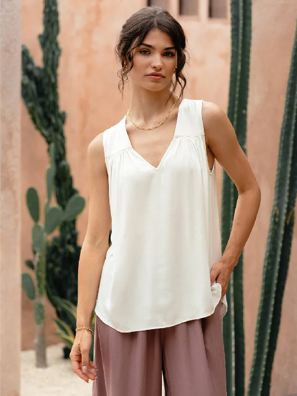 Alba Bamboo Top Ivory