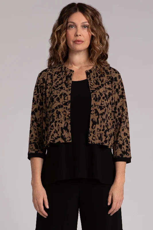 Animal Sweater Classic Bolero Cardigan | Animal Camel