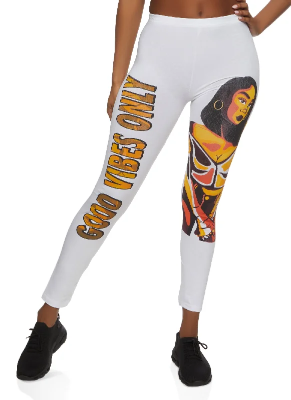 Good Vibes Only Graphic Leggings