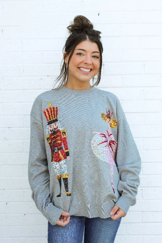 The Sweetest Duo Sequin Nutcracker & Sugar Plum Fairy Sweater