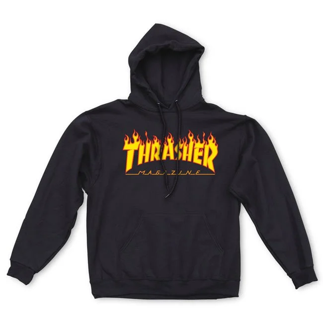 Thrasher - Flame Logo Hoodie Black