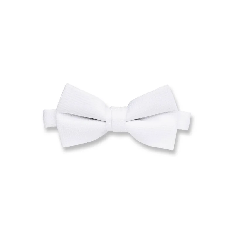 White Pique Bow Tie