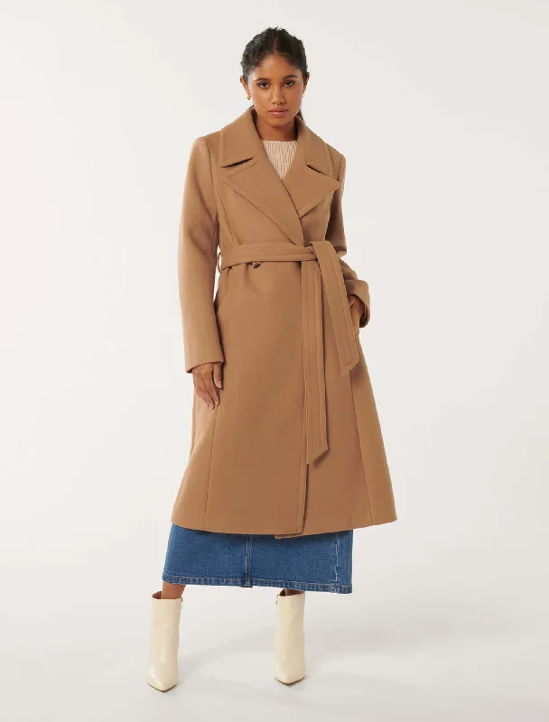 Polly Petite Wrap Coat