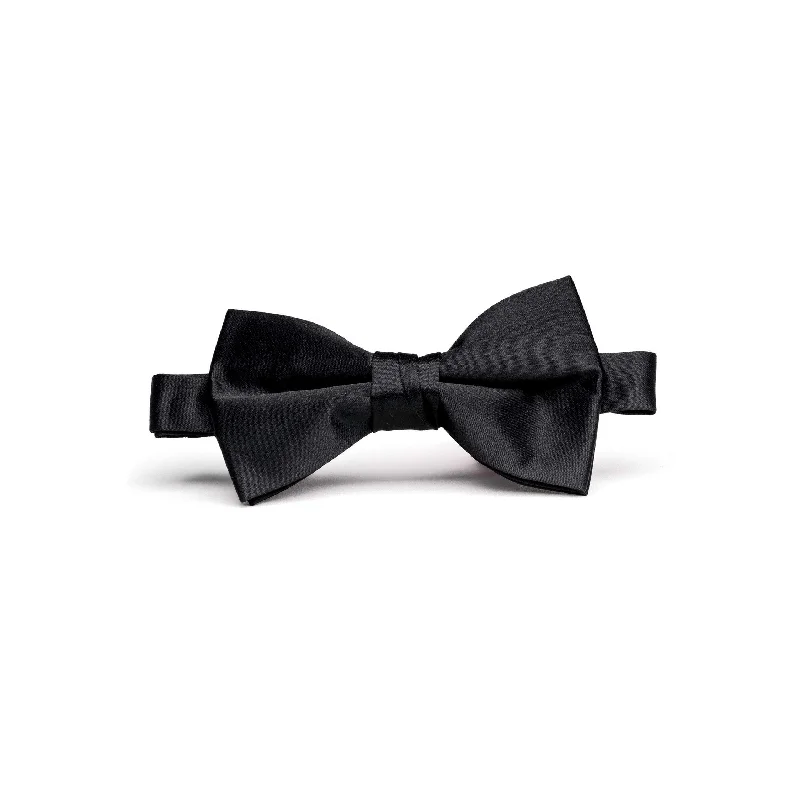 Black Poly/Satin Bow Tie