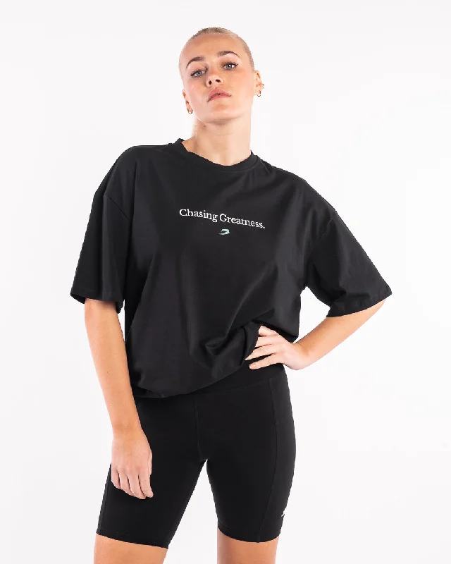 Chasing Greatness Oversized T-Shirt - Black